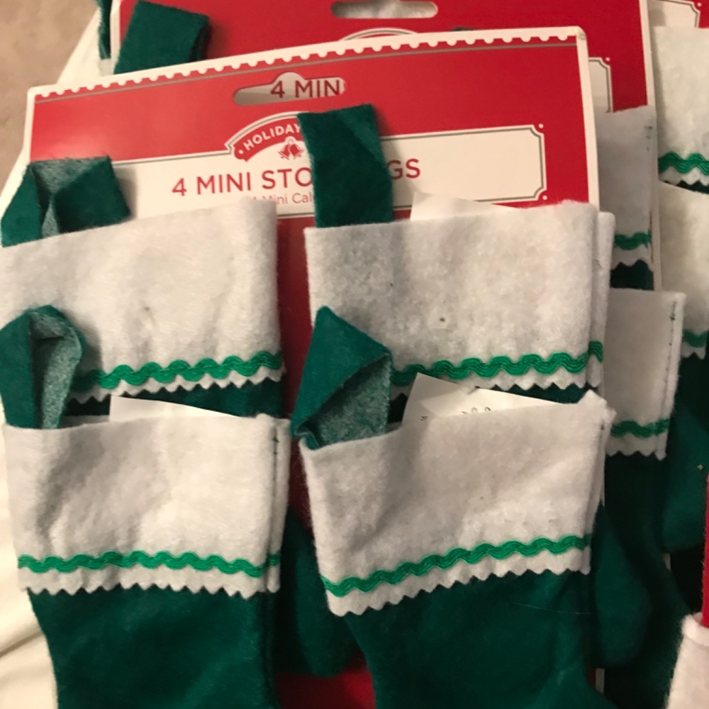 Lot 52 mini 5” Christmas stocking use in ugly - Picture 2 of 3